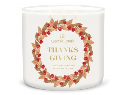 thanksgiving 3 docht kerze 411g
