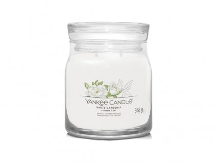Yankee Candle Signature svíčka střední White Gardenia, 368g