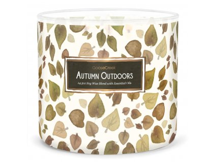 autumn outdoors 3 docht kerze 411g