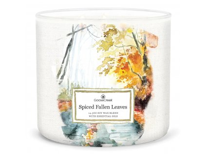 spiced fallen leaves 3 docht kerze 411g