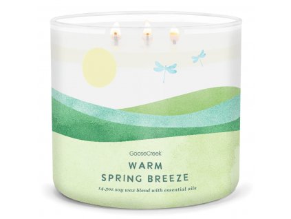 warm spring breeze 3 docht kerze 411g