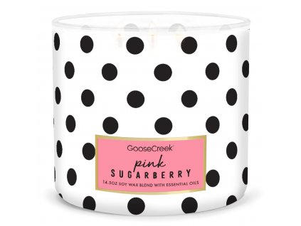 pink sugarberry 3 docht kerze 411g