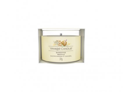 Yankee Candle Votivní svíčka ve skle Banoffee Waffle, 37g