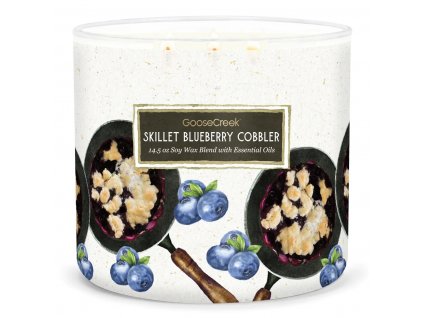 skillet blueberry cobbler 3 docht kerze 411g