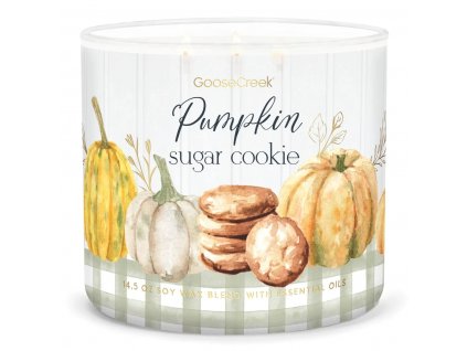 pumpkin sugar cookie 3 docht kerze 411g