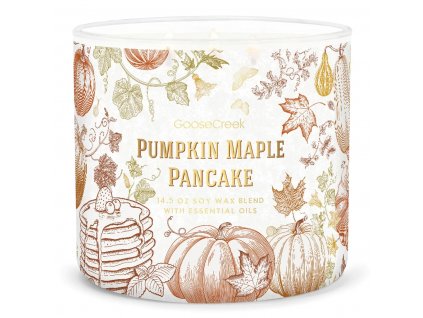 pumpkin maple pancake 3 docht kerze 411g