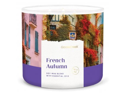 french autumn 3 docht kerze 411g