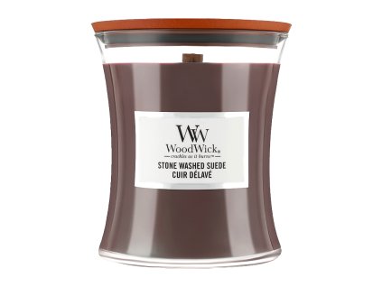Ароматична свічка WOODWICK Stone Washed Suede 275 г