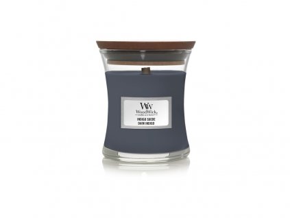 Woodwick svíčka malá Indigo Suede, 85 g