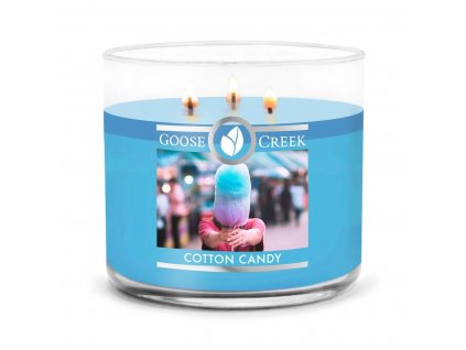 cotton candy 3 docht kerze 411g