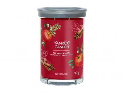 Yankee Candle svíčka Tumbler velký Red Apple Wreath, 567g