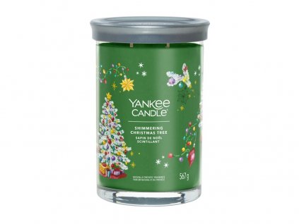 Yankee Candle svíčka Tumbler velký Shimmering Christmas Tree, 567g