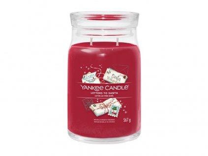 Yankee Candle Signature svíčka velká Letters to Santa, 567g SLEVA - 2 jakost