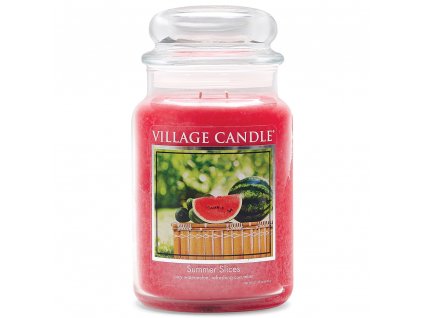 Village Candle Vonná svíčka Letní pohoda - Summer Slice, 602 g
