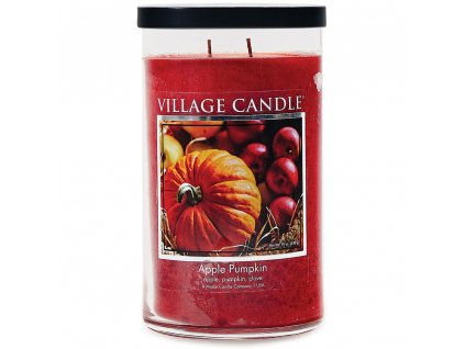 Village Candle Vonná svíčka Apple Pumpkin - Jablko & Dýně, 538 g