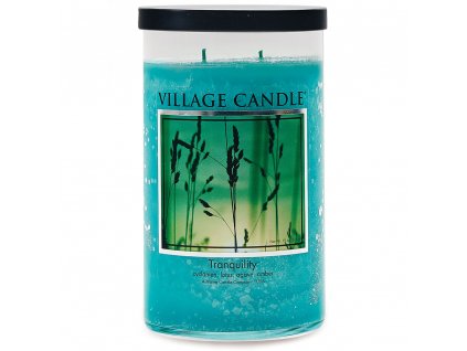 Village Candle Vonná svíčka Tranquility - Brambořík, Lotus & Agave, 538 g