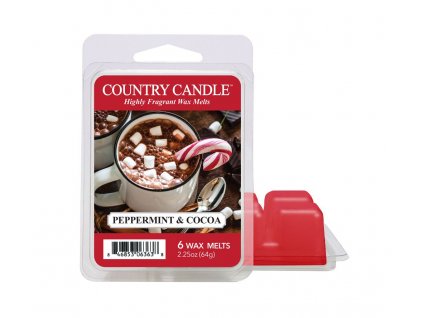 13994 american heritage country candle peppermint cocoa wax melts