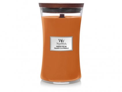WoodWick Svíčka Pumpkin Praline váza velká, 609,5 g SLEVA