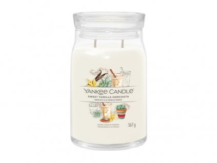 Yankee Candle Signature svíčka velká Sweet Vanilla Horchata, 567g