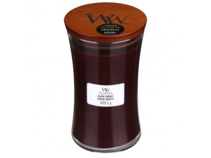 WoodWick Svíčka Black Cherry váza velká, 609,5 g