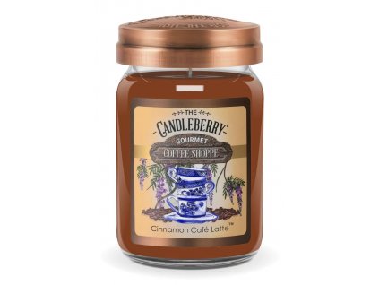 CANDLEBERRY COFFEE SHOPPE CINNAMON CAFE LATTE