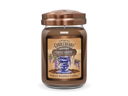 coffee shoppe french roasted coffee large jar candle spring coffee shoppe large jar candle the candleberry candle company 115800 704x704