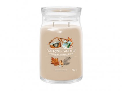 Yankee Candle Signature svíčka velká Afternoon Scrapbooking, 567g