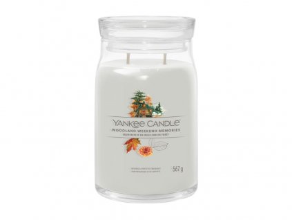Yankee Candle Signature svíčka velká Woodland Weekend Memories, 567g