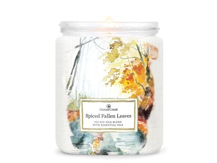 spiced fallen leaves 1 docht kerze 198g
