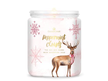peppermint clouds 1 docht kerze 198g