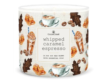 whipped caramel espresso 3 docht kerze 411g