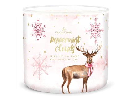 peppermint clouds 3 docht kerze 411g