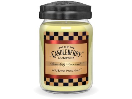 vyr 10251WILDFLOWER HONEYBEE LARGE JARmala