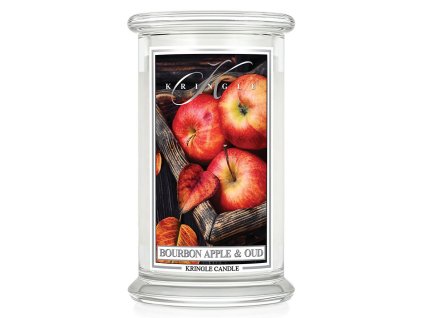kringle candle bourbon apple and oud large
