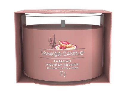 Yankee Candle Votivní svíčka ve skle Parisian Holiday Brunch, 37g