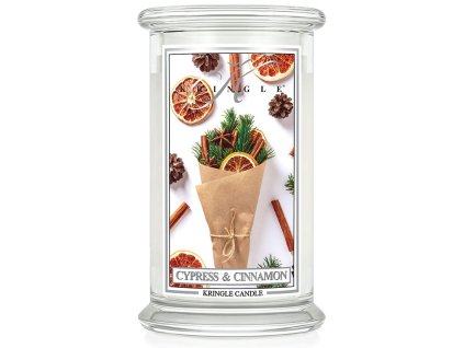 kringle candle cypress and cinnamon large