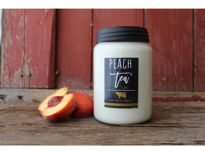 23940 milkhouse candle peach tea vonna sviecka farmhouse jar 737 g