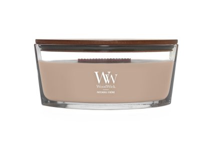 WoodWick Svíčka loď Patchouli Créme, 453 g
