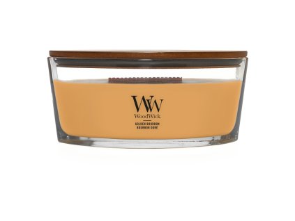 WoodWick Svíčka loď Golden Bourbon, 453 g