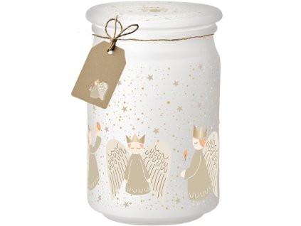 Emocio Vonná svíčka ve skle Golden Angels, 93×142 mm