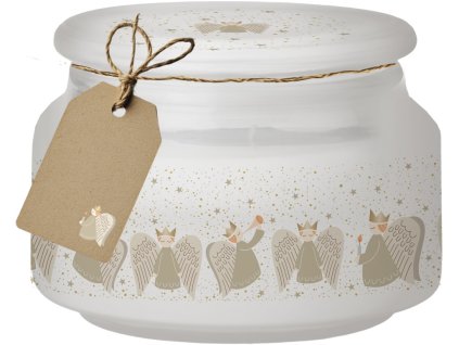 Emocio Vonná svíčka ve skle Golden Angels, 100x79 mm
