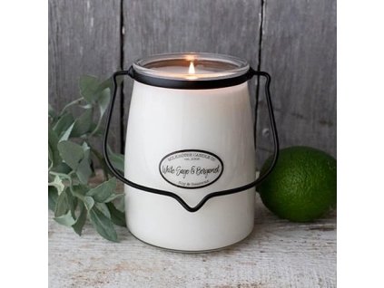 White Sage Bergamot 22 Ounce Butter Jar Candle