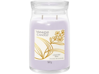 Yankee Candle Signature svíčka velká Lavender Bliss, 567g