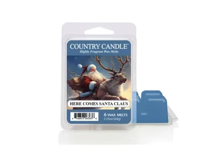 country candle here comes santa claus waxmelt