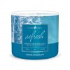 fresh air sea salt refresh 3 docht kerze 411g