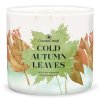 cold autumn leaves 3 docht kerze 411g