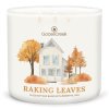 raking leaves 3 docht kerze 411g