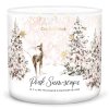 pink snowscape 3 docht kerze 411g