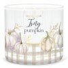 ivory pumpkin 3 docht kerze 411g