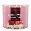 strawberry sponge cake 3 docht kerze 411g 1
